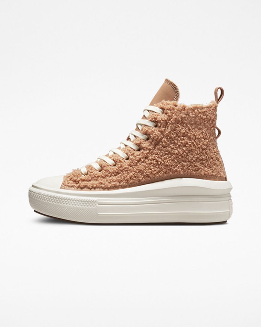 Topanky Na Platforme Converse Chuck Taylor All Star Move Sherpa Vysoke Damske Hnede | SK BCHMR7